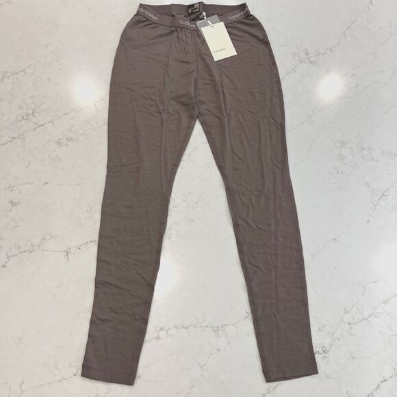 Icebreaker Womens M 100% Wool 200 Oasis Leggings Thermal Bottom Base Layer - Picture 1 of 16